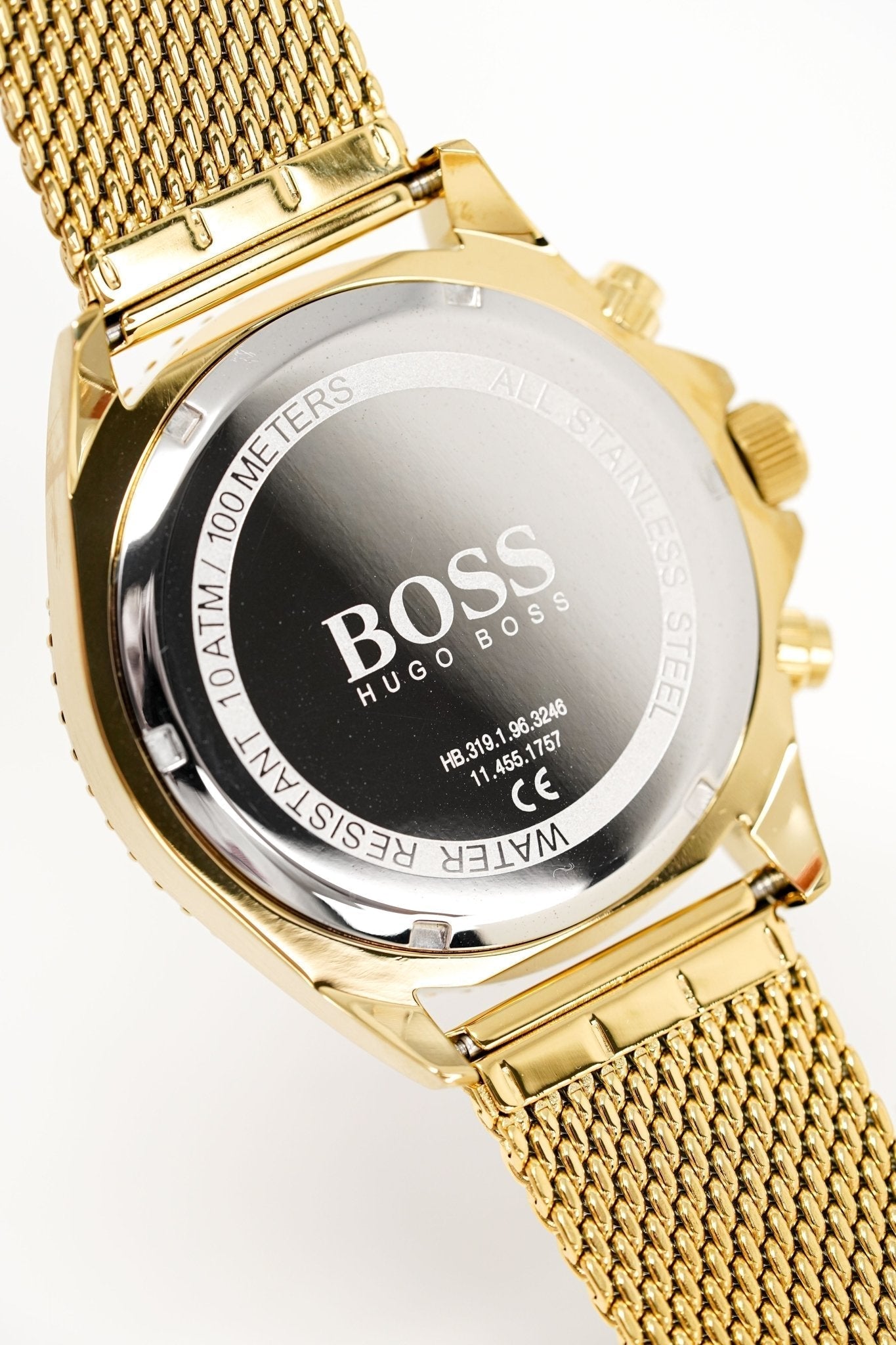Hugo Boss Men S Watch Chronograph Ocean Edition Gold Hb1513703