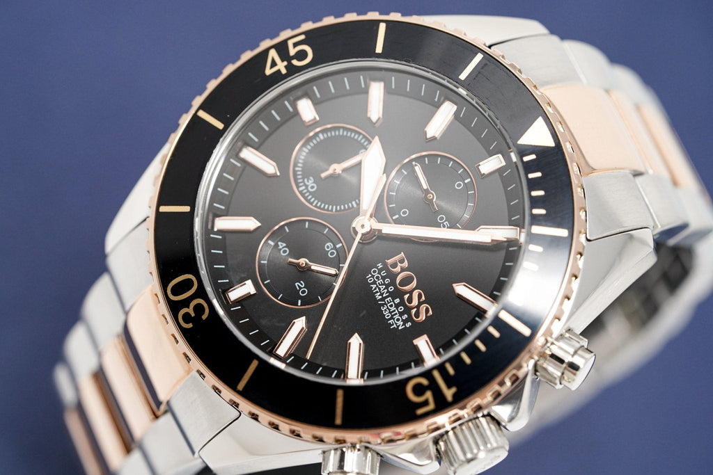 Hugo Boss Men S Watch Chronograph Ocean Edition Two Tone Hb1513705