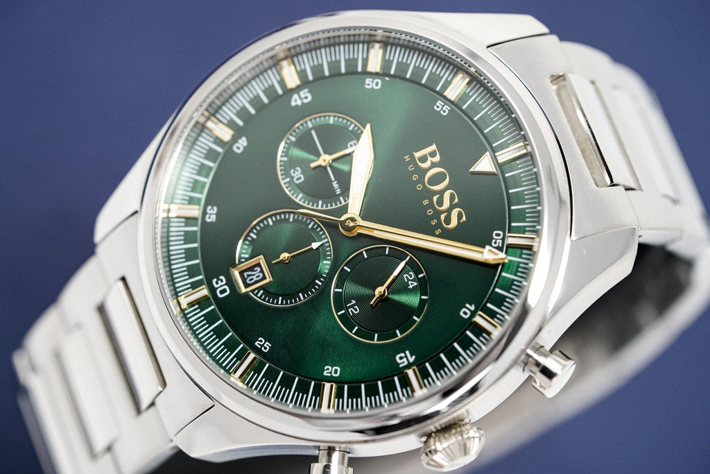Hugo Boss Men S Watch Chronograph Pioneer Green Hb1513868