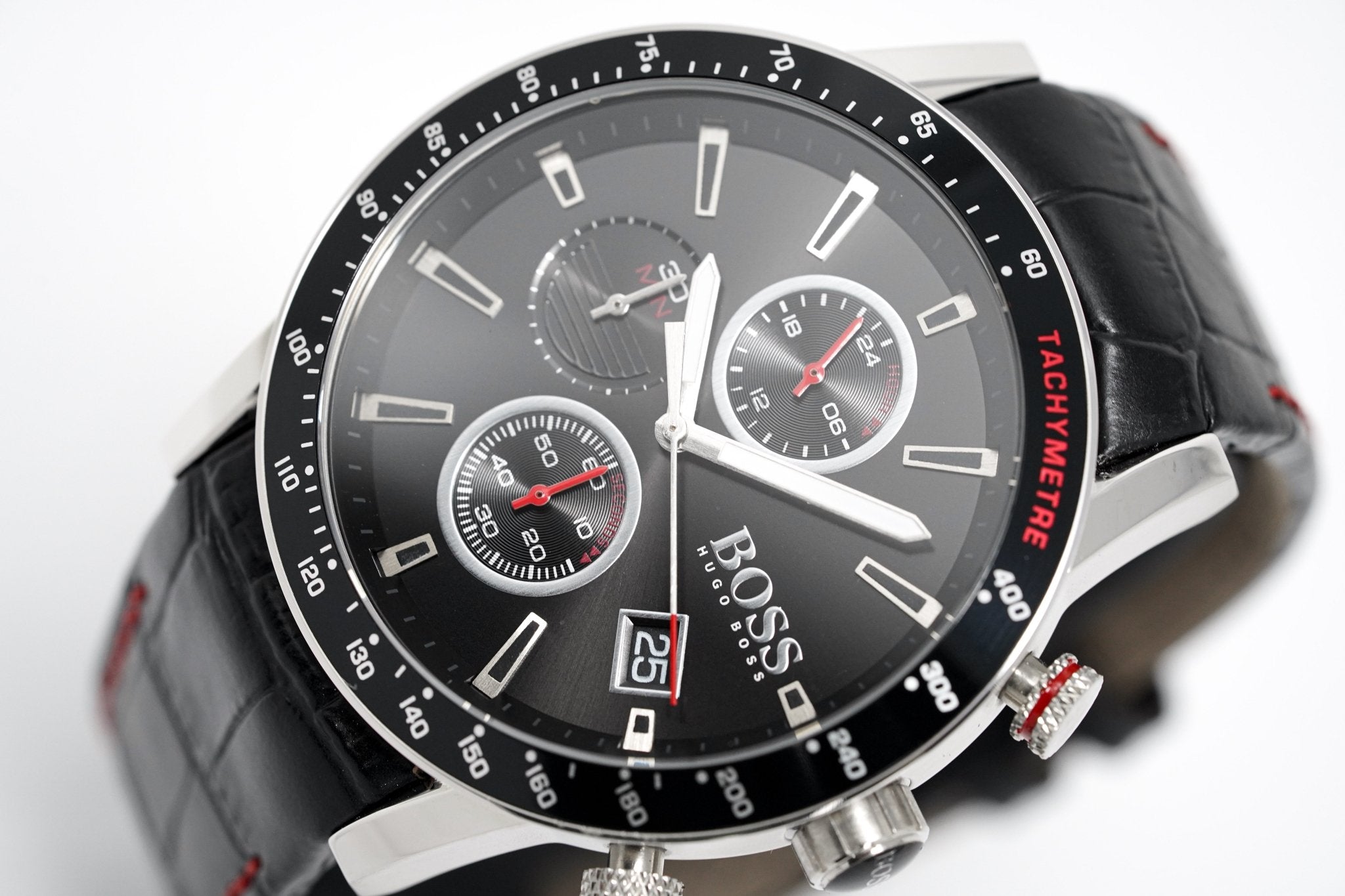 Hugo Boss Men S Watch Chronograph Rafale Black Hb1513390