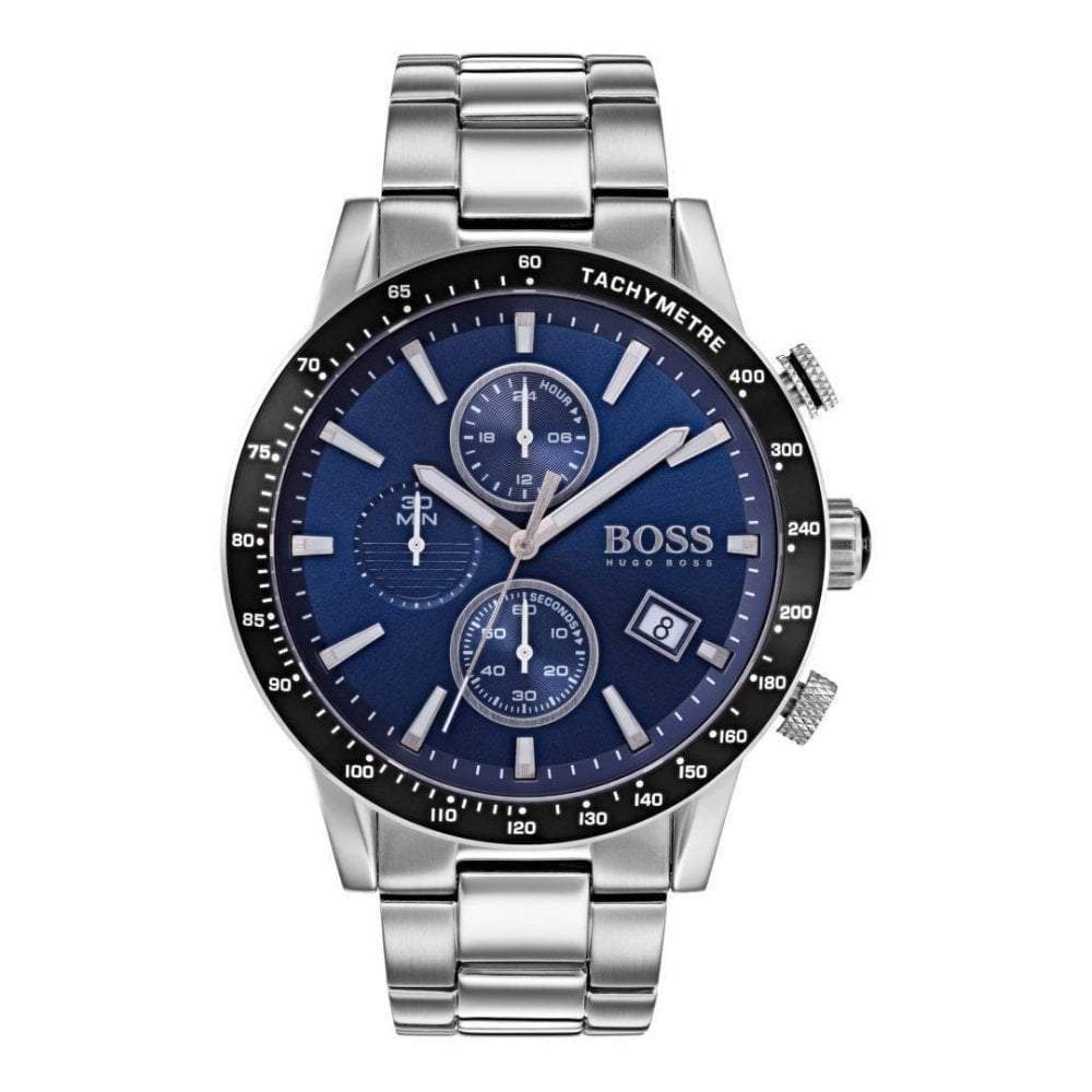 Hugo Boss Men S Watch Chronograph Rafale Blue Hb1513510