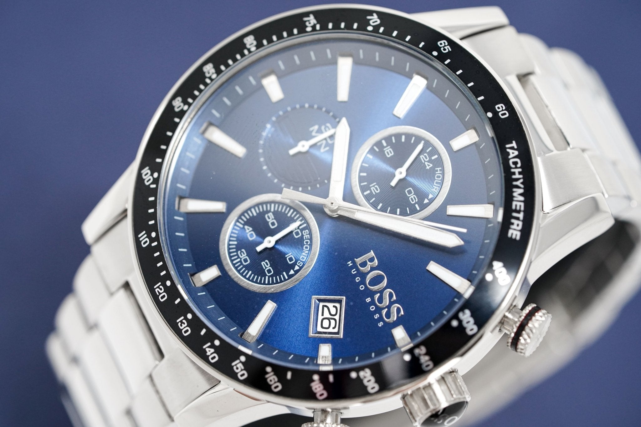 Hugo Boss Men S Watch Chronograph Rafale Blue Hb1513510