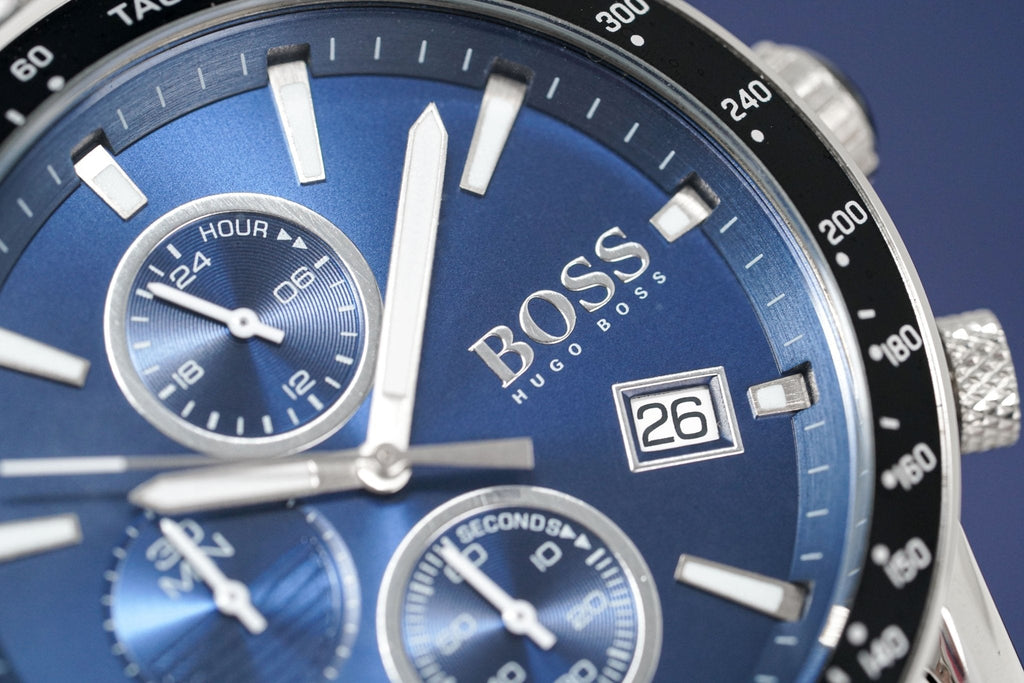 Hugo Boss Men S Watch Chronograph Rafale Blue Hb1513510