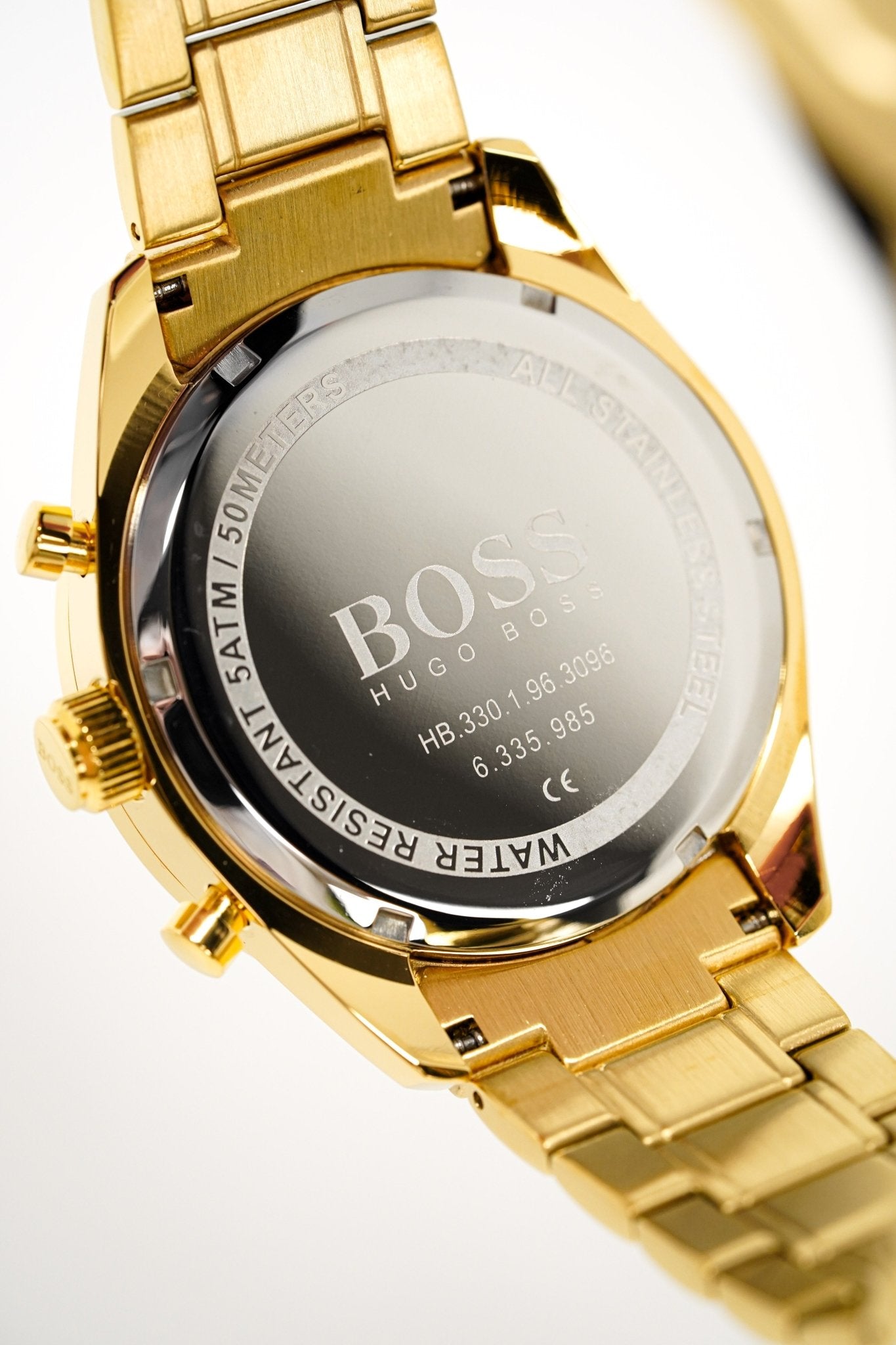 Hugo Boss Men S Watch Chronograph Trophy Gold Hb1513631