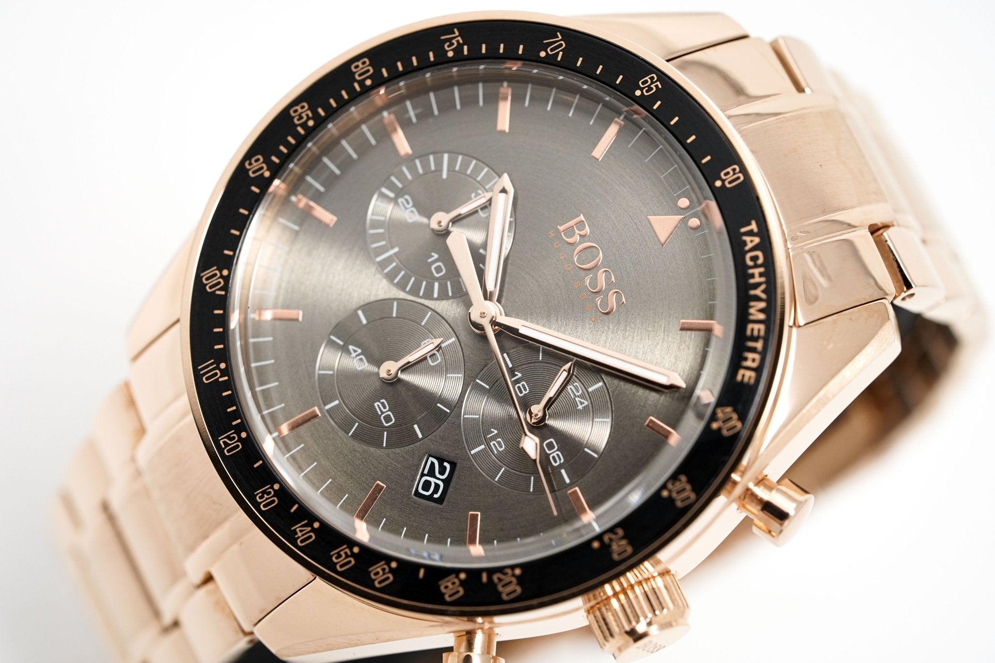 Hugo Boss Men S Watch Chronograph Trophy Rose Gold Hb1513632