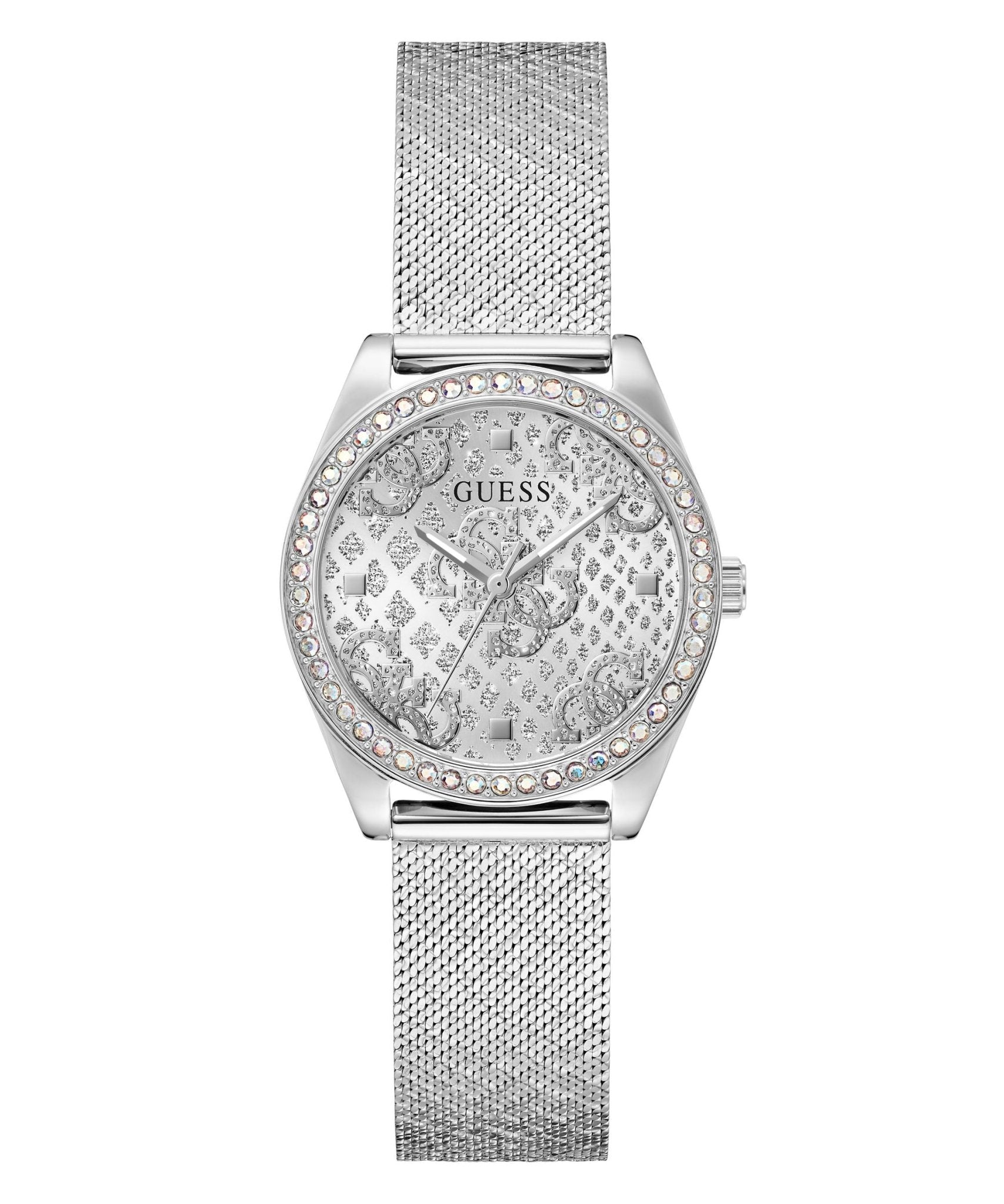 Ladies Boa Silver Tone Mesh Watch Gw0748l1