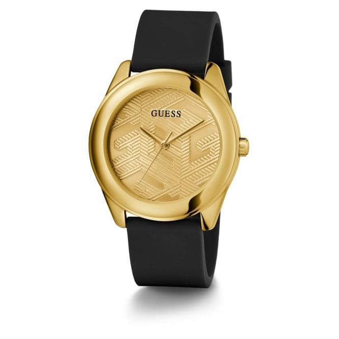 Guess Watches Ladies Cubed Gold Tone Watch Gw0665l1