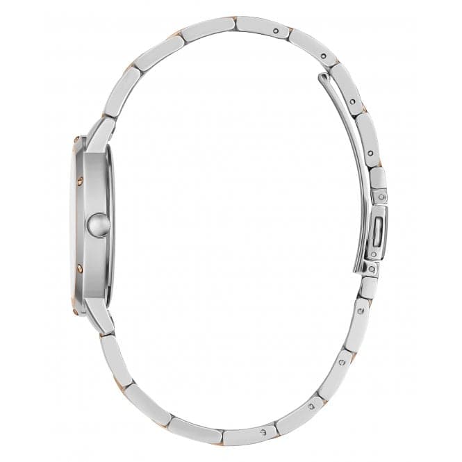 Guess Watches Ladies Dawn Stainless Steel 2 Tone Watch Gw0404l3