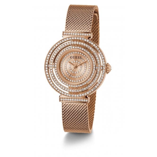 Guess Watches Ladies Dream Stainless Steel Rose Gold Watch Gw0550l3