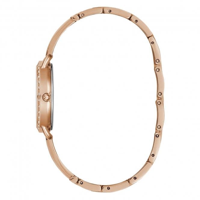 Guess Watches Ladies Dress Stainless Steel Rose Gold Watch Gw0022l3