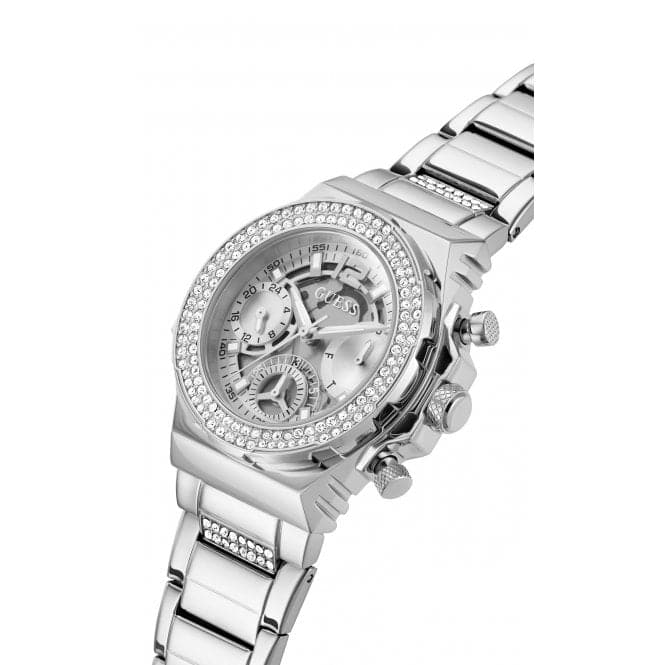 Guess Watches Ladies Fusion Stainless Steel Silver Watch Gw0552l1