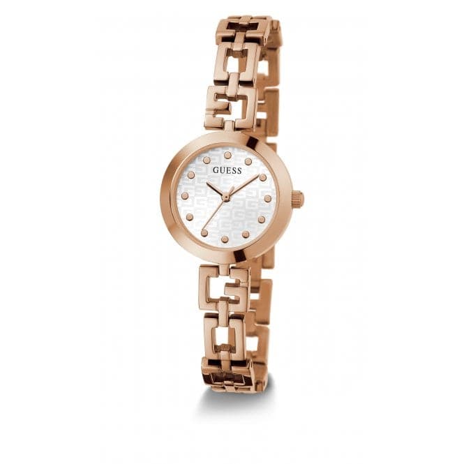 Guess Watches Ladies Lady G Stainless Steel Rose Gold Watch Gw0549l3