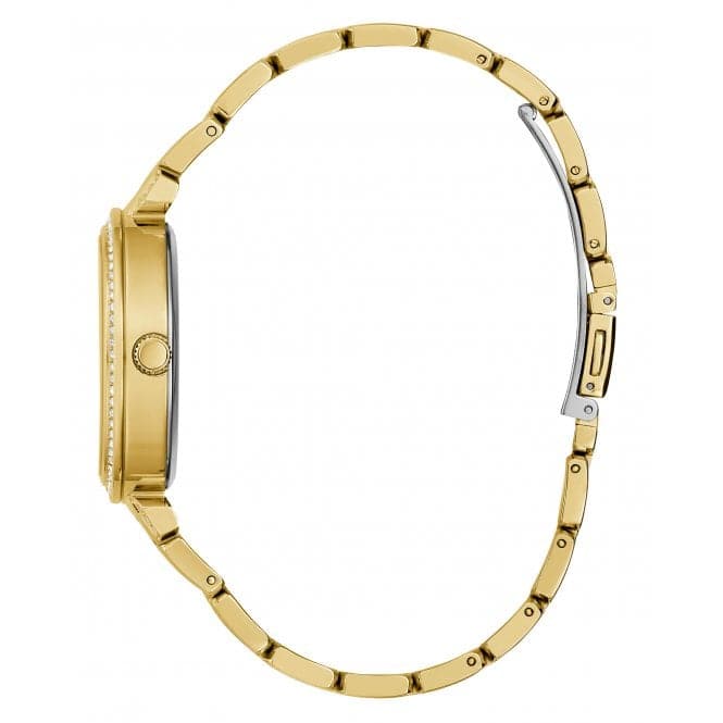 Guess Watches Ladies Lily Stainless Steel Gold Watch Gw0528l2