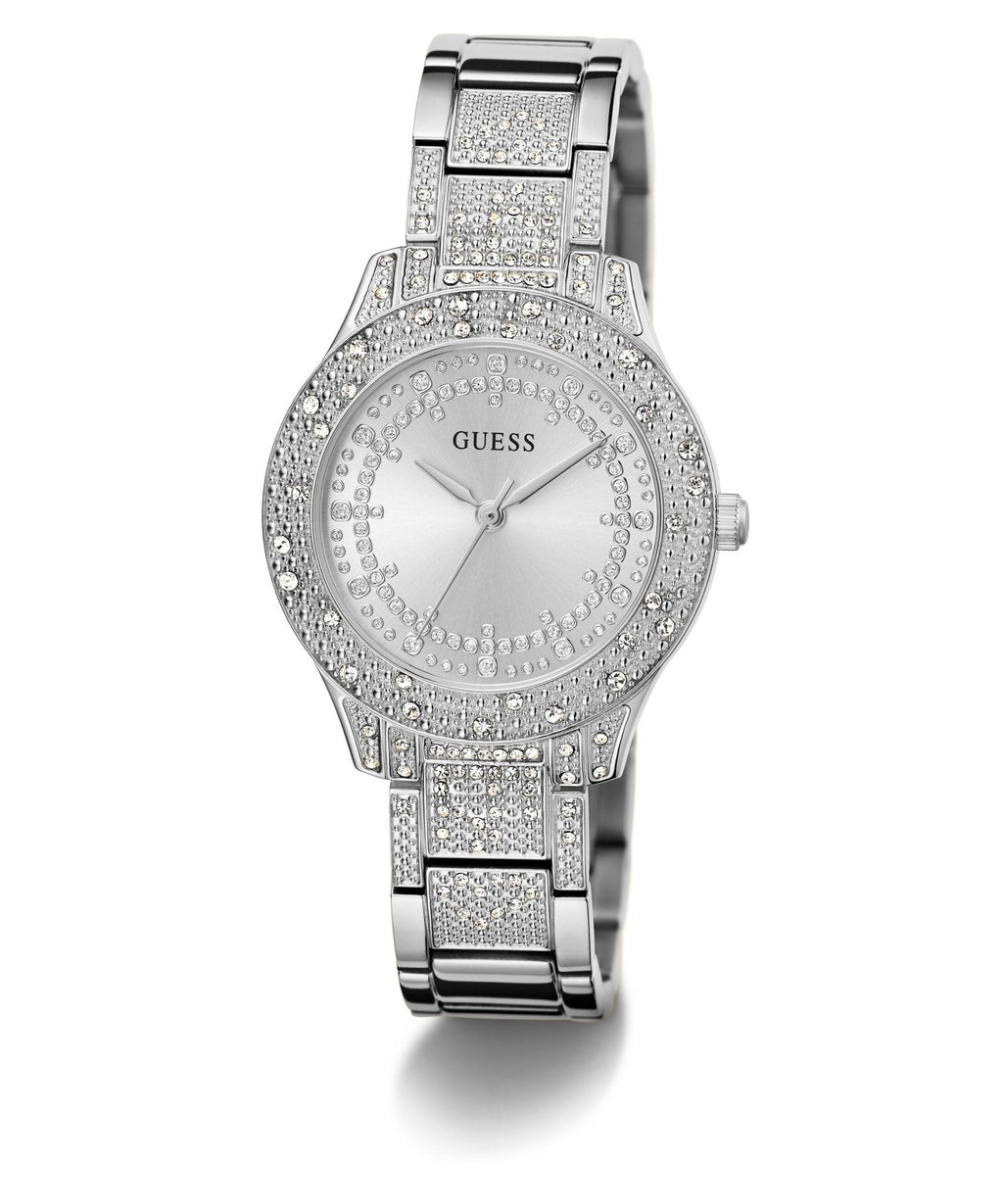 Ladies Shooting Star Silver Tone Recycled Steel Watch Gw0746l1
