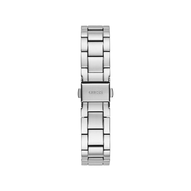 Guess Watches Ladies Sparkling Rose Stainless Steel Floral Print Watch Gw0242l1