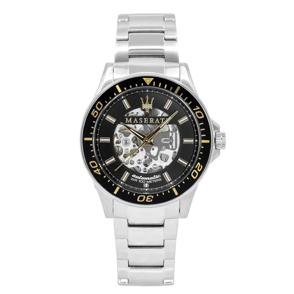 Maserati R8823140002 Sfida Automatic Mens Silver Watch