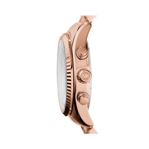 Michael Kors Lexington Ladies Rose Gold Chronograph Watch Mk5569