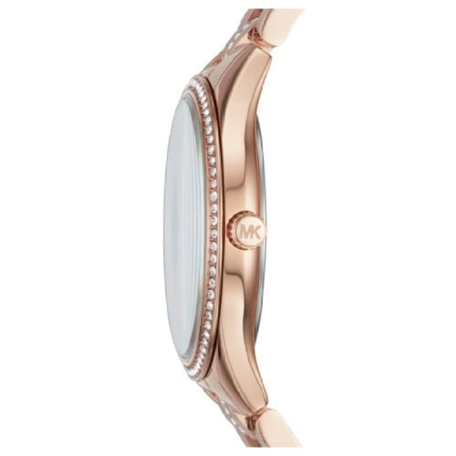 Michael Kors Mk3716 Ladies Lauryn Rose Gold Mother Of Pearl Watch