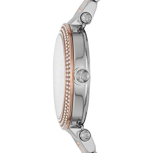 Michael Kors Mk6301 Ladies Parker Rose Gold Silver Stainless Watch