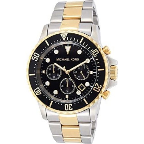 Michael Kors Mk8311 Men S Everest Chronograph Two Tone Black Watch