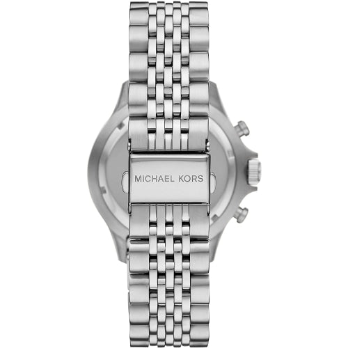 Michael Kors Mk8725 Men S Bayville Silver Black Chronograph Watch