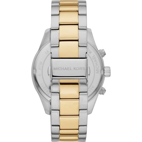 Michael Kors Mk8825 Men S Layton Two Tone Blue Chronograph Watch