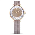 Swarovski Octea Nova Quartz Rose Gold Tone Taupe Watch 5649999