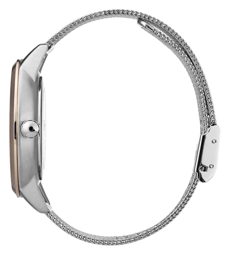 Hugo Boss Womens 1502423 Symphony Rose Gold Tone Stainless Steel Mesh Watch
