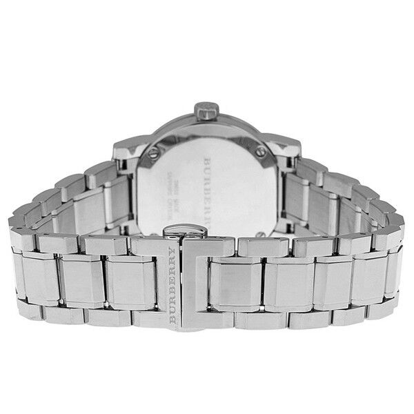 Burberry Ladies Watch The City Check Diamonds Pink Bu9223