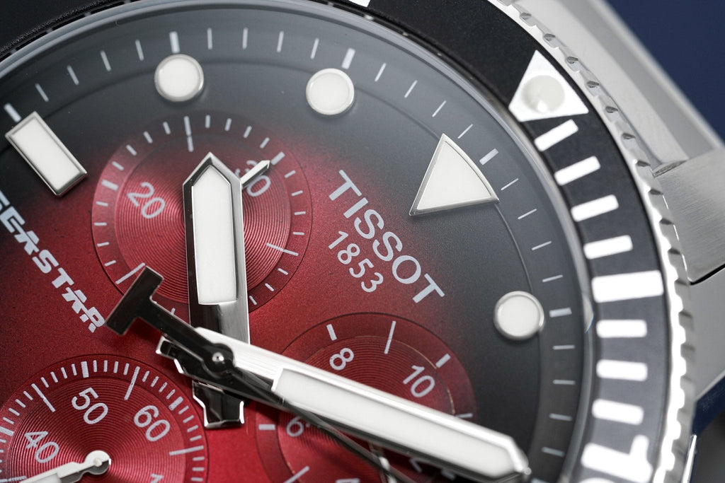 Tissot Chronograph Watch Seastar 1000 Red T1204171142100