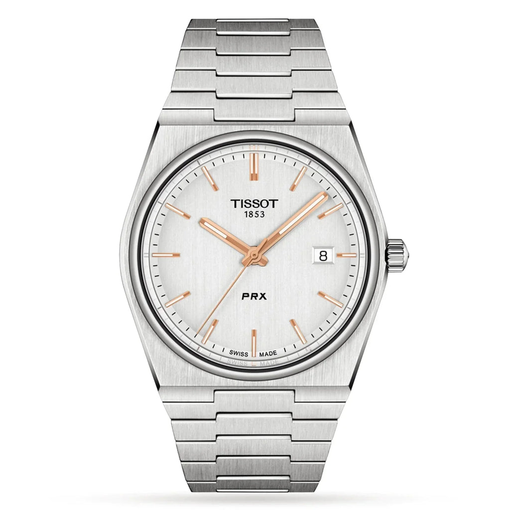 Tissot Mens Watch Prx Rose Gold T1374101103100
