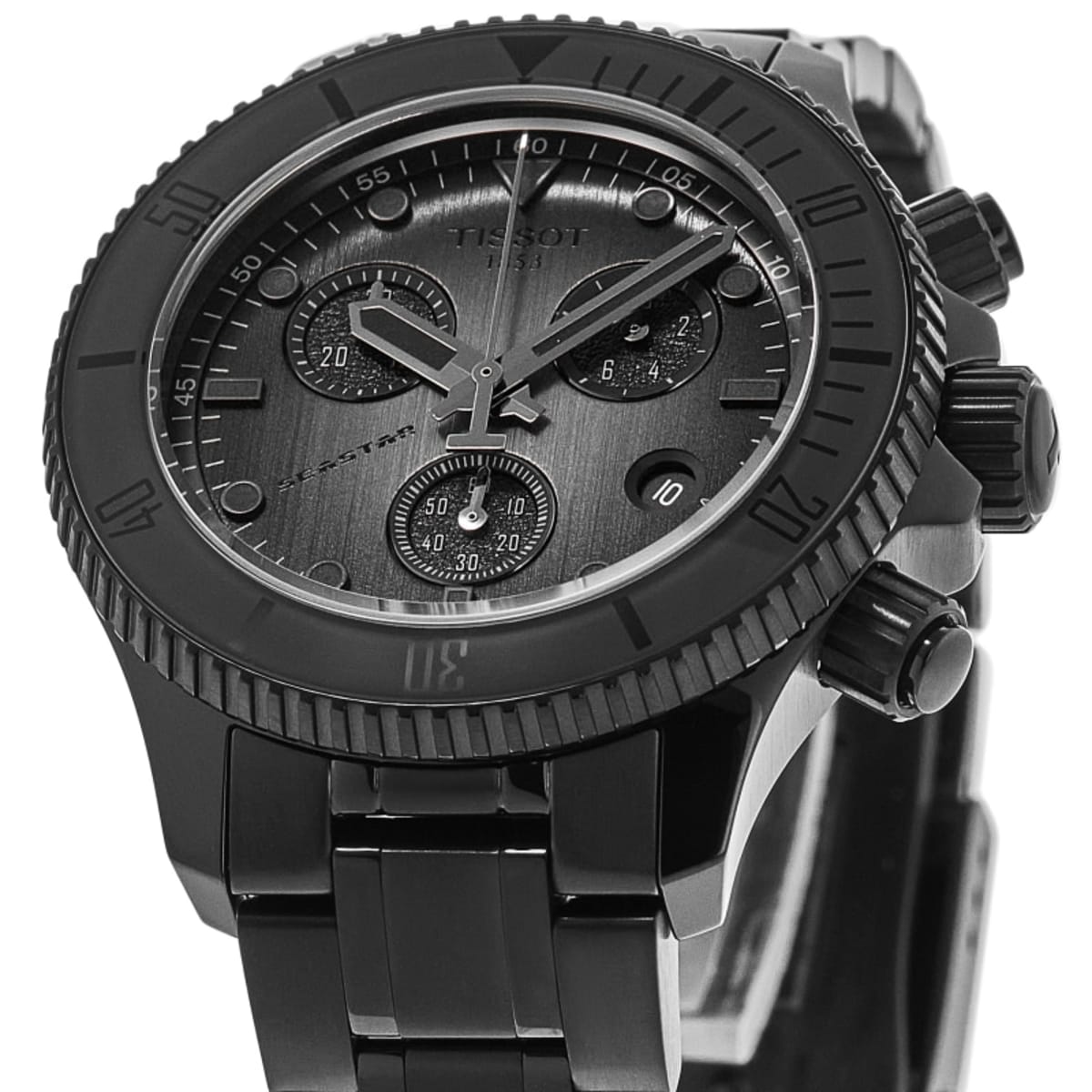 Tissot Seastar 1000 Quartz Chronograph 38mm Black PVD T120.217.33.061.00