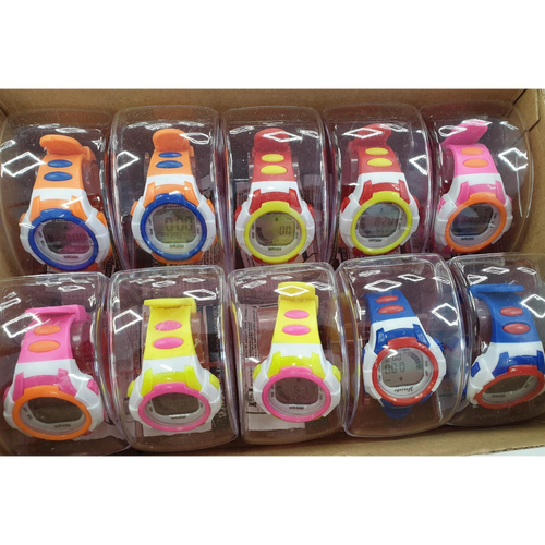 7 Light Childrens Girls & Boys Sports Light Digital Waterproof assorted stlyes and colour's varied watch