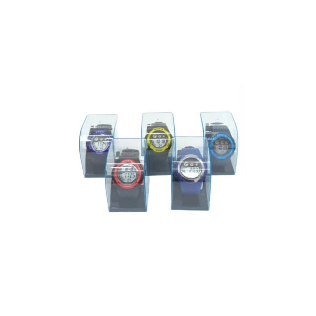 POLIT Childrens Delux Digital watch in Tin, assorted stlyes and colours varied CW-0026