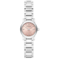 Burberry Ladies Watch The City Check Diamonds Pink Bu9223
